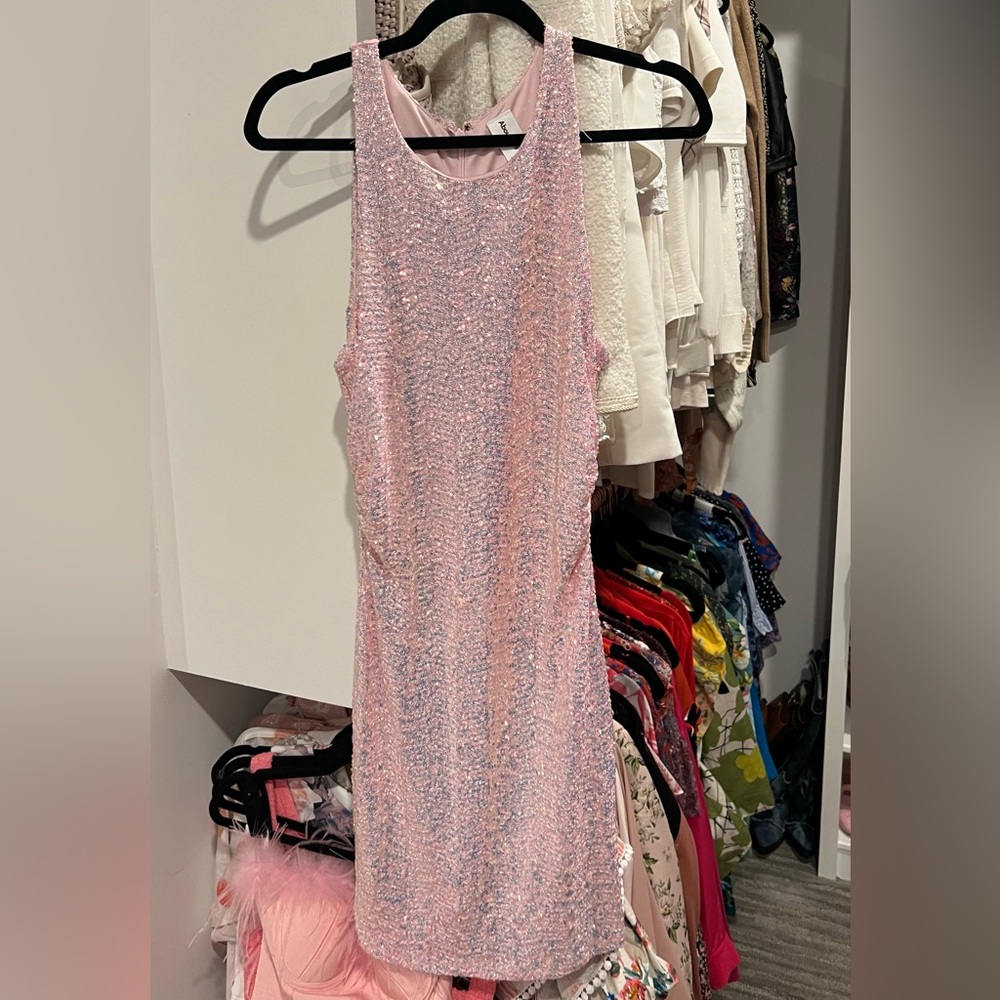 Abound Pink Sequin Mini Dress